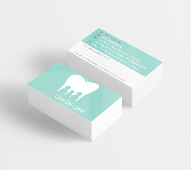Family Dental Care Business Card Design