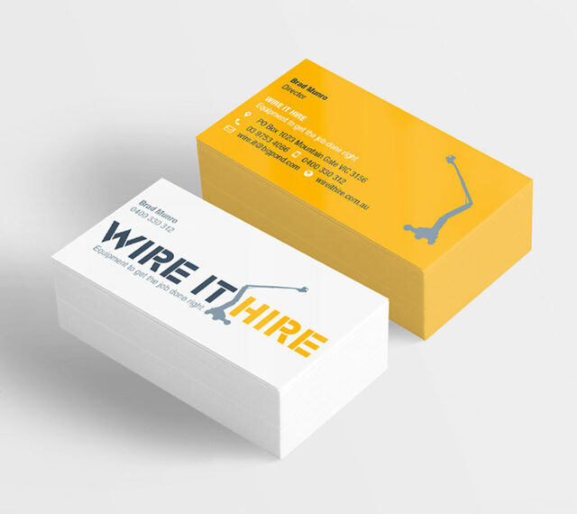 Wire It Hire Business Cards