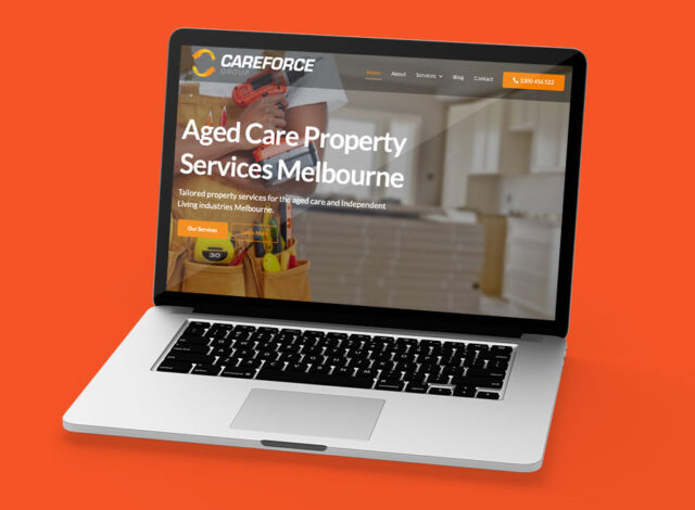 Modern website for leading aged care property services Melbourne.