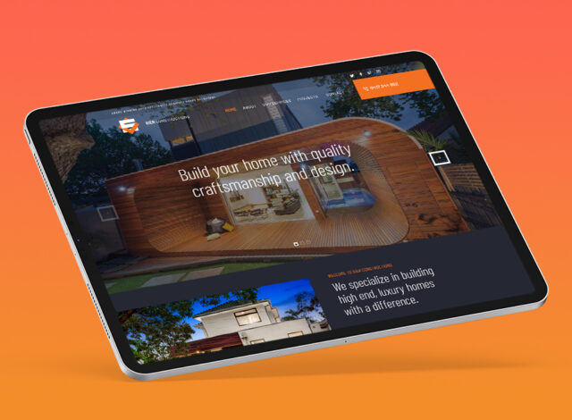 Customised website for a leading luxury home builder in Melbourne East.